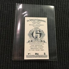 2016 TOPPS ALLEN GINTER BRIAN JOHNSON *NNO BACK MINI /50*  BOSTON RED SOX