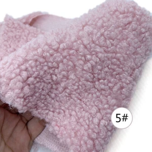 Faux Sheepskin Sherpa Fleece Fabric DIY Material Sewing Toy Doll 45 50CM - Picture 1 of 25