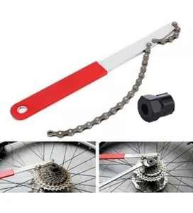 Fahrrad Fahrrad Freilaufkette Peitsche Zahnrad Kassette Kettenrad Entferner Brecher Werkzeug UK - Bild 1 von 7