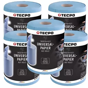 5x ROLLEN 2-lagig PUTZTUCHROLLE BLAU 300 BLATT PUTZPAPIER PAPIER WERKSTATTROLLE - Bild 1 von 4