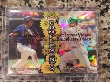 1999 Finest Complements Refractor Both Right & Left Tony Gwynn Wade Boggs HOF