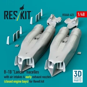 B-1B Lancer Nacelles With Air Intakes & Early Exhaust Nozzles (for Revell) 1:48 - Picture 1 of 4
