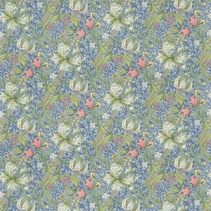 2.2 meters x WILLIAM MORRIS “Golden Lily" LINEN fabric Mineral Morris & Co - Picture 1 of 7