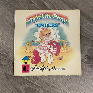 Colorforms Book - My Little Pony Embers 1985 (No Colorforms, Book Only) - Picture 1 of 2
