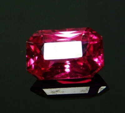 Mozambique Natural Pink Tourmaline Emerald Cut Certified 9.65 Ct Loose Gemstone - Image 1 of 4