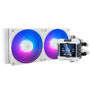FW240 Bianco ARGB CPU AIO Cooler,PC 240 Specifiche Sistema di Raffreddamento Acqua,IPS LCD - Foto 1 di 3