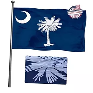 South Carolina Flag 3x5 Double Sided BC2212-South Carolina Flag-EM 3X5 - Picture 1 of 7
