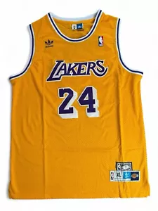 LA Lakers Kobe Bryant Hardwood Classics Gold Jersey #24 Men’s XL Los Angeles - Picture 1 of 10