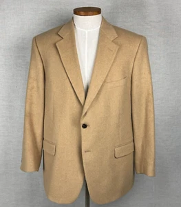 Brooks Brothers 346 Men's 100% Camel Hair Tan Jacket Blazer Sport Coat Size 46 R - Picture 1 of 15