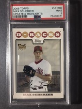 2008 Topps Max Scherzer Update & Highlights RC PSA 9 MINT