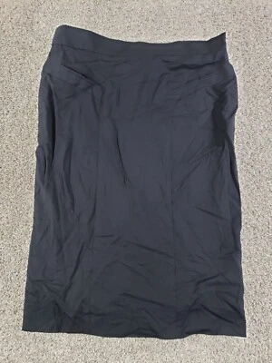 Falda Louis Feraud Mujer 16 Negra Lana Recta Vintage Forrada Cremallera Foto 1 de 4