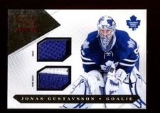 2010-11 Panini Luxury Suite Jonas Gustavsson Patch Toronto Maple Leafs /150