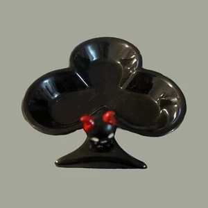 Piatto vanga nero con ornamento diavolo portagioie vassoio dadi gotico decorazione casa - Foto 1 di 6