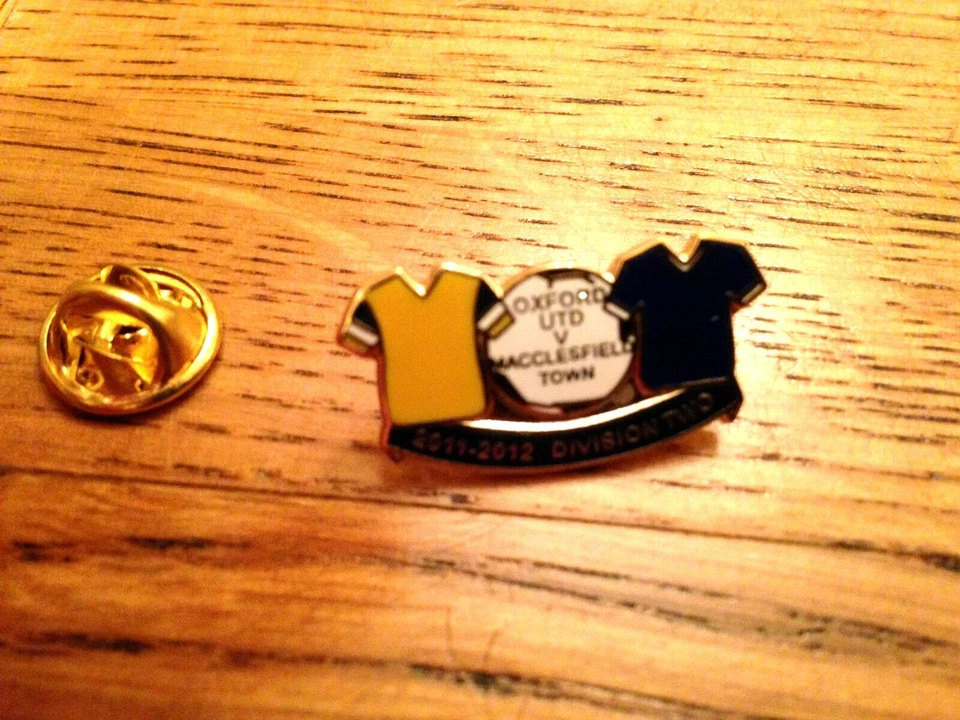 Oxford United V Macclesfield Town - Match Badge - 2011-2012 - New - For Charity - Image 1 of 1