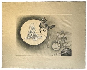 Rita Simon-Atirnomis 1979 Hand Signed Numbered Surreal Etching Limited Edition - Picture 1 of 7