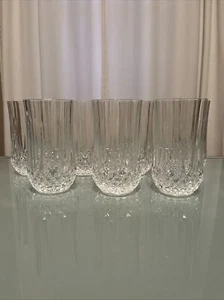 "7 vasos planos de cristal Cristal d'Arques Durand Longchamp de 10 oz de colección 5 1/4"" LEER - Imagen 1 de 22
