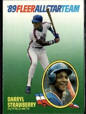 1989 Fleer #10 Darryl Strawberry All-Stars NM/MT+