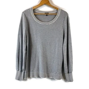 Suéter Talbots Plus Mujer Talla 1X Azul Chevron Rayas Pullover Manga Larga - Imagen 1 de 9