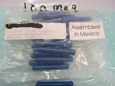 Victoreen MOX -2-131006F, Resistor 100meg Ohms 1% NEW Fast Tracked Shipping - Image 1 of 2