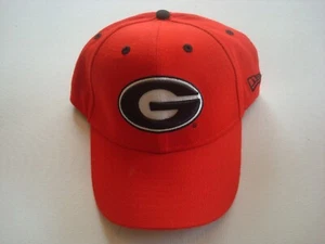 GEORGIA BULLDOGS NEW ERA   00S SCRIPT FITTED SIZE 7 1/8  GOLF HAT CAP VINTAGE K1 - Picture 1 of 5