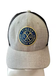 Cappello camionista tazza di latta mountain whisky logo ricamato snapback grigio nero berretto - Foto 1 di 5