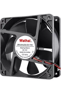 Ventilador de caja de enfriamiento sin escobillas de alto flujo de aire de CC de 4,724 pulgadas x 1,496 pulgadas - Imagen 1 de 7