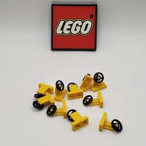 LEGO 1 x 2 Vehicle Steering Wheel YELLOW (x10) 3829 NEW REPLACEMENT CAR PARTS - Picture 1 of 4