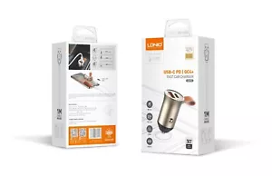 DUAL FAST CAR CHARGER 30W QUICK CHARGE USB-C PD | QC4+ WITH FREE CHARGING CABLE - Picture 1 of 6