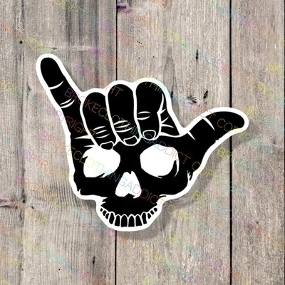 Adesivo de vinil esqueleto solto pendurado adesivo para laptop garrafa de água adesivo decalque - Imagem 1 de 4
