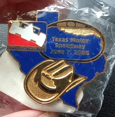2003 Indy Race League Texas Motor Speedway Hat / Lapel Pin New - Image 1 of 4