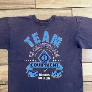 Vintage Team Equipment Shirt Men's Size Large Faded - Picture 1 of 10