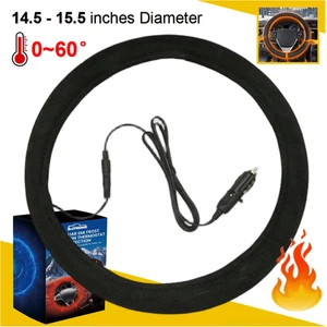 Schwarz beheizbarer Lenkradbezug Wärmer, wiederaufladbar kabellos NEU - Bild 1 von 9