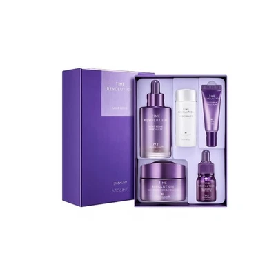 Juego especial de 5 artículos para el cuidado de la piel Missha Time Revolution Night Repair/vendedor de EE. UU. Foto 1 de 4