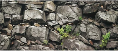 48X24IN Black Stone Aquarium Background, Rock Fish Reptile Tank Background, Natu - Image 1 of 4