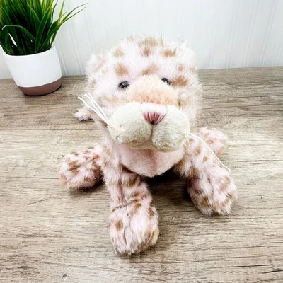 GANZ Webkinz Strawberry Cloud Leopard With Pink Brown Spots HM466 Plush NO CODE - Image 1 of 4