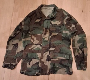 Vintage Army Coat Combat Woodland Camouflage Hot Weather Jacket 94th Infantry - Bild 1 von 11