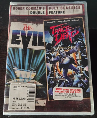 NEW The Evil / Twice Dead (DVD) Rodger Corman’s Cult Classics Double Feature - Image 1 of 3