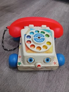 Vintage Fisher Price 1961 Chatter Telephone 747 Pull A long funktionstüchtig - Bild 1 von 3