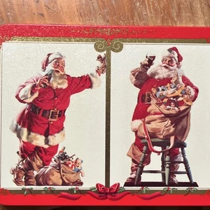1994 Coca-Cola Tin & 2 Decks Nostalgia Playing Cards Factory Sealed Decks Ltd Ed - Picture 1 of 5