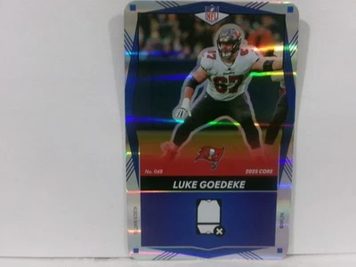 2025 UNO Elite NFL #068 Luke Goedeke - Foil - Blue Color - Tampa Bay Buccaneers  - Image 1 of 2