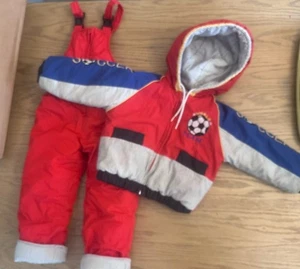 Vintage Größe 3 Kinder Schneeanzug Set  - Bild 1 von 4