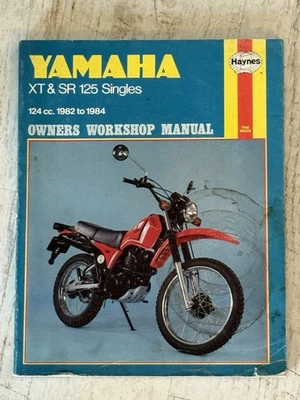 Haynes Manual 1021 - Yamaha XT & SR 125 Singles, 1982 to 1984 - Image 1 of 4
