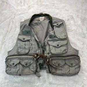 Vintage CC Filson Vest Adult Medium Green Fly Fishing Guide Made in USA - Picture 1 of 16