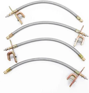 Tiziri Valve Stem Extension 4PCS 7" 7Inch Extension, Sliver  - Bild 1 von 7