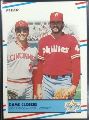 1988 Fleer John Franco, Steve Bedrosian #627 - Image 1 of 3