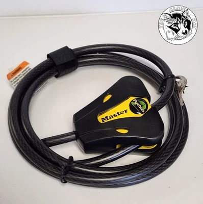 Master Lock Python Adjustable 6' Cable Lock w/ Keys Model 8419KA4534 New in Box - Image 1 of 4