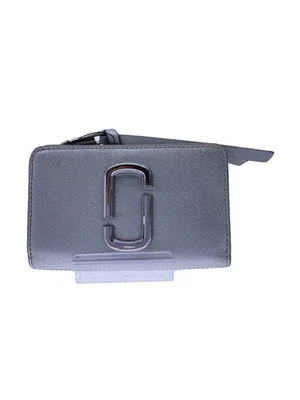 MARC JACOBS Bi-fold Wallet Leather SLV Plain Women's - Image 1 of 4