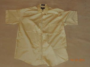 EUC Men's Crazy Horse, A Claiborne Company size 16 Butter Yellow s/s dress shirt - Picture 1 of 2