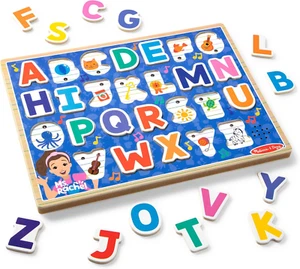 Melissa & Doug Ms. Rachel Wooden Phonics Alphabet Sound Puzzle 24-Pieces New Toy - Picture 1 of 9