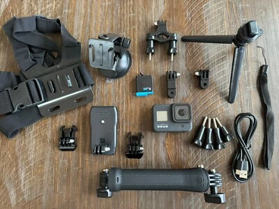 GoPro Hero8 Black Hero 8 +64GB Card + Chest + Bike Mount +  Extras (8-301) - Image 1 of 4
